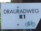 Wegweiser Drau-Radweg